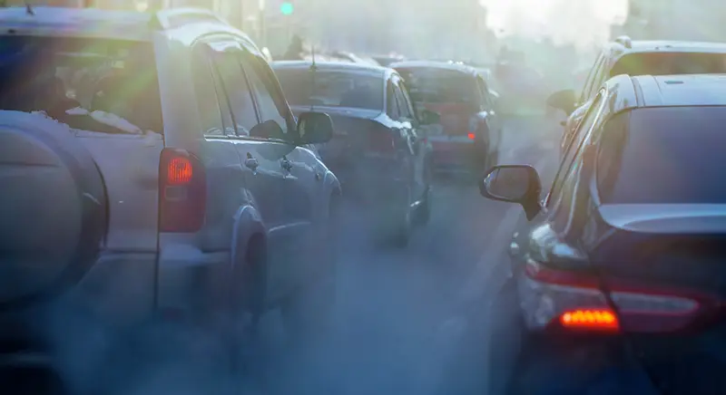 auto emissions in traffic